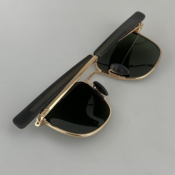 Sungait Sunglasses mod. A285 Gold Aviator Shades Green Lenses Polarized - Picture 9 of 11